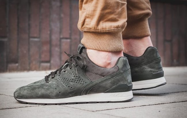 new balance 996 khaki suede trainers