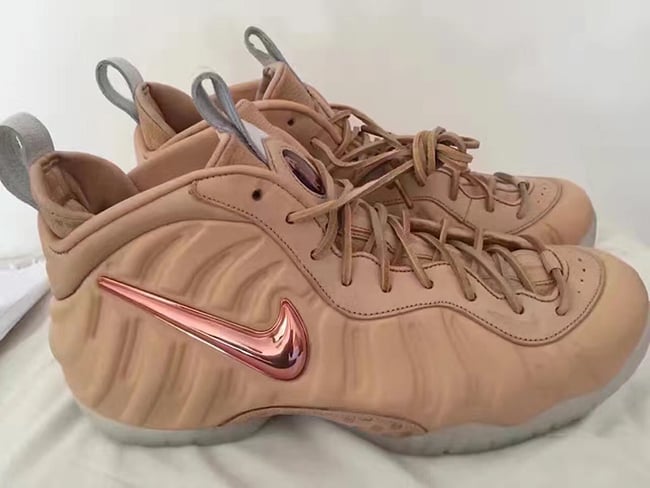 Nike Air Foamposite Pro Vachetta Tan Rose Gold Release Date