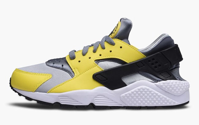 yellow and grey huaraches