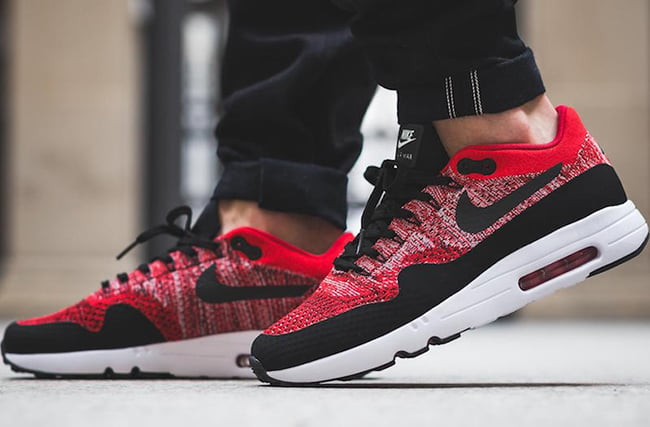 nike air max 1 flyknit red