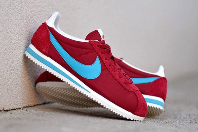 nike cortez red and blue