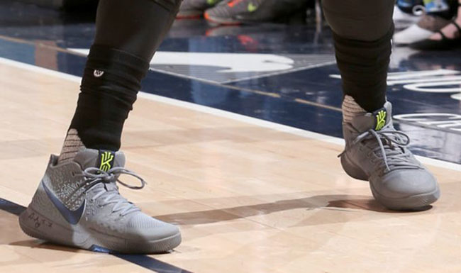 Kyrie Irving in Nike Kyrie 3 ‘Wolf Grey’ PE