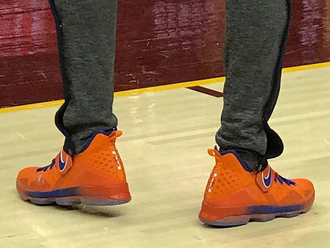 Nike LeBron 14 Hardwood Classics Orange Blue