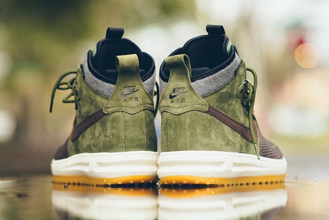 nike lunar force 1 duckboot baroque brown army olive