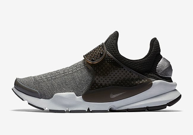 Nike Sock Dart Wolf Grey Metallic Silver Heel