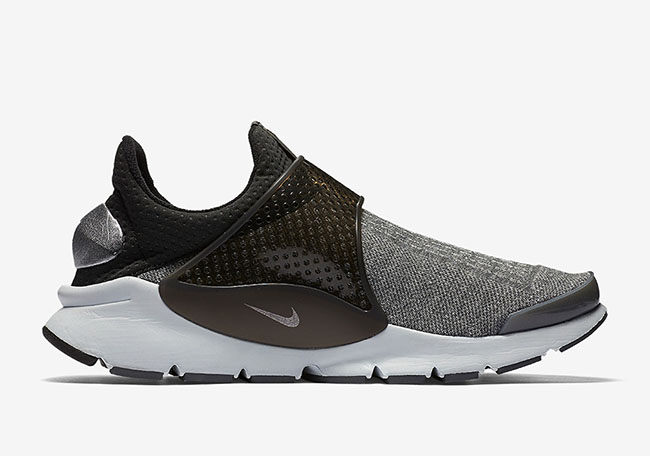 Nike Sock Dart Wolf Grey Metallic Silver Heel