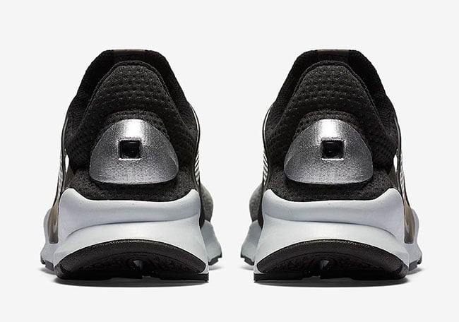 Nike Sock Dart Wolf Grey Metallic Silver Heel
