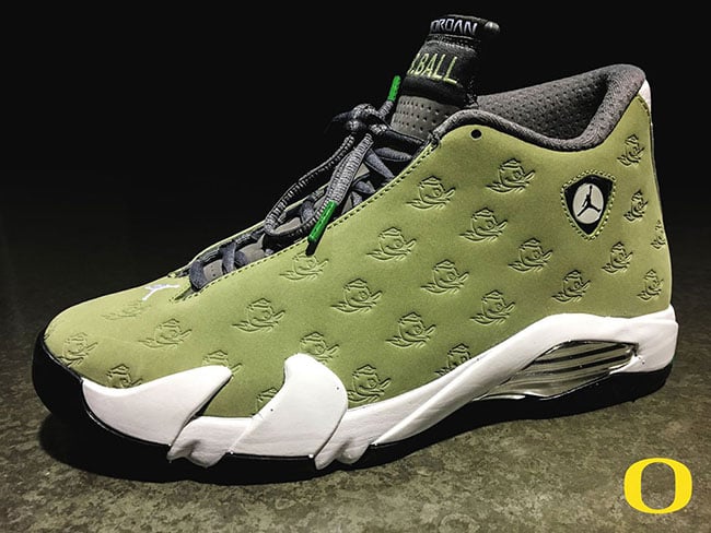 Oregon Ducks Air Jordan 14 Basketball PE