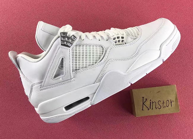 Pure Money Air Jordan 4 White Silver