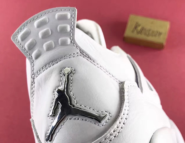 Pure Money Air Jordan 4 White Silver