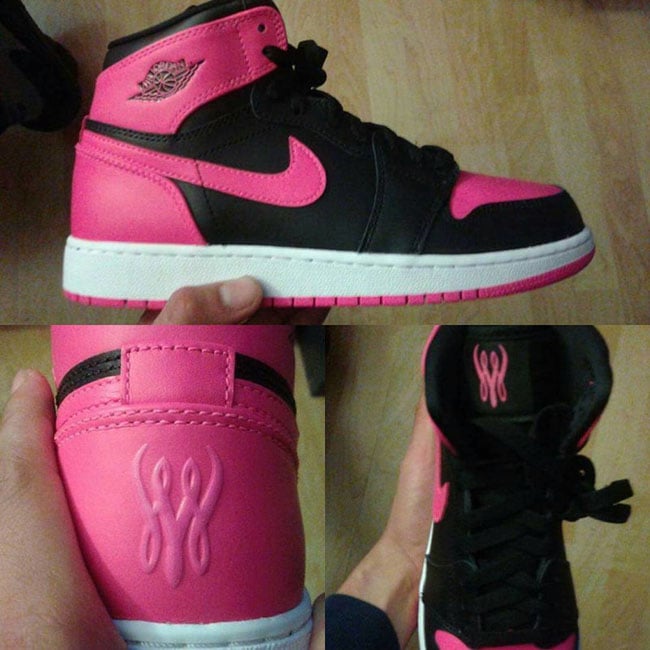 Serena Williams Air Jordan 1 Pink Black