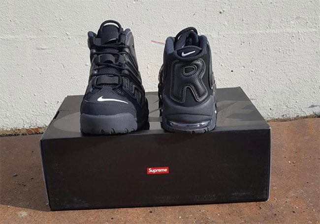 Supreme x Nike Air More Uptempo Triple Black