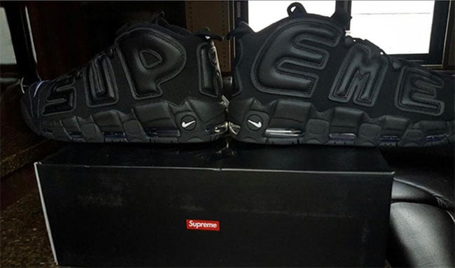 Supreme x Nike Air More Uptempo Triple Black