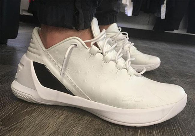 Under Armour Curry 3 Low White Ostrich Chef Curry