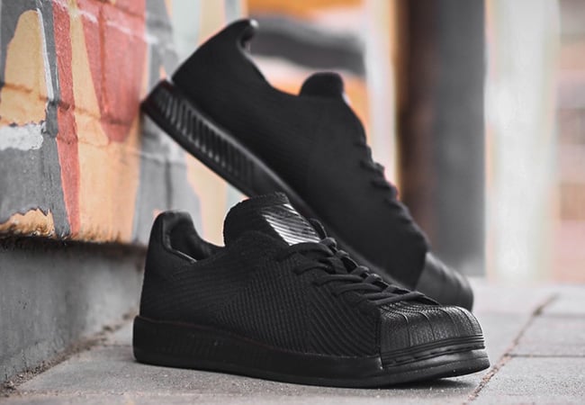 adidas Superstar Bounce Primeknit Triple Black | SneakerFiles