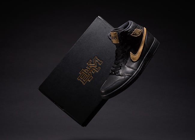 Air Jordan 1 Retro BHM Black Gold