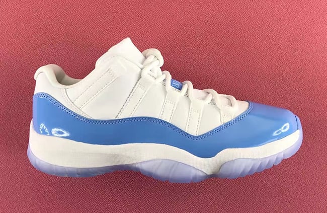 Air Jordan 11 Low University Blue Carolina 2017