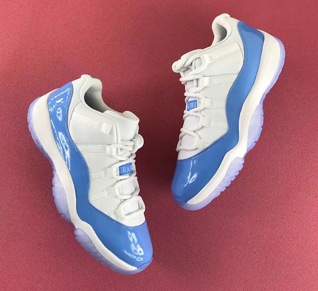 Air Jordan 11 Low University Blue Carolina 2017