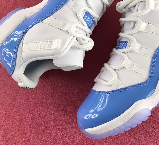 Air Jordan 11 Low University Blue Carolina 2017