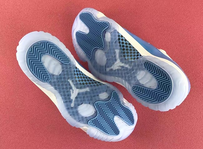Air Jordan 11 Low University Blue Carolina 2017