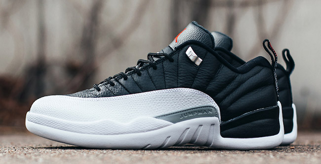 Air Jordan 12 Low Playoffs Black White