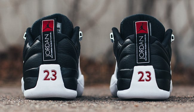 Air Jordan 12 Low Playoffs Black White