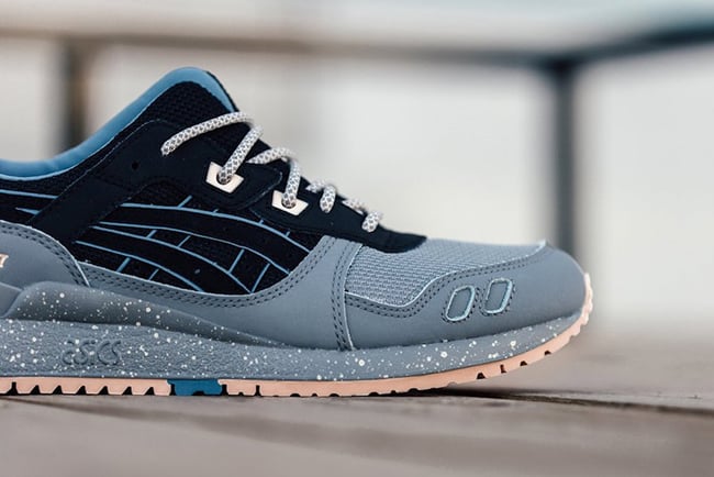 Asics Gel Lyte III Light Grey Black Blue Nude