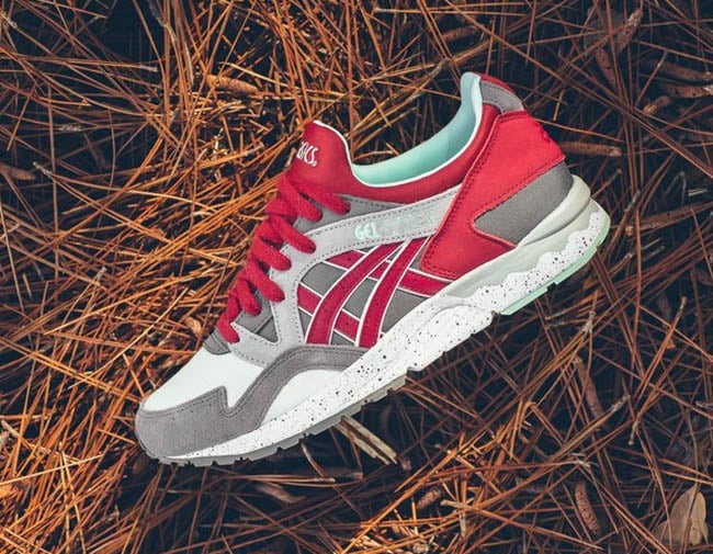 Asics Gel Lyte V Carbon and Red