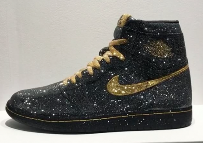 Crystal Air Jordan 1 Black Gold Daniel Jacob