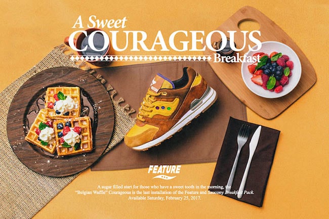 Feature x Saucony Courageous Belgian Waffle