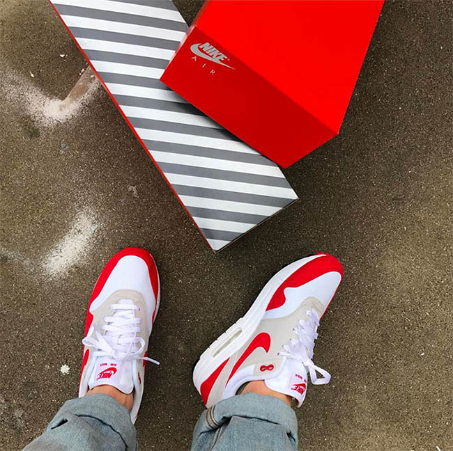 Nike Air Max 1 OG White Red 2017