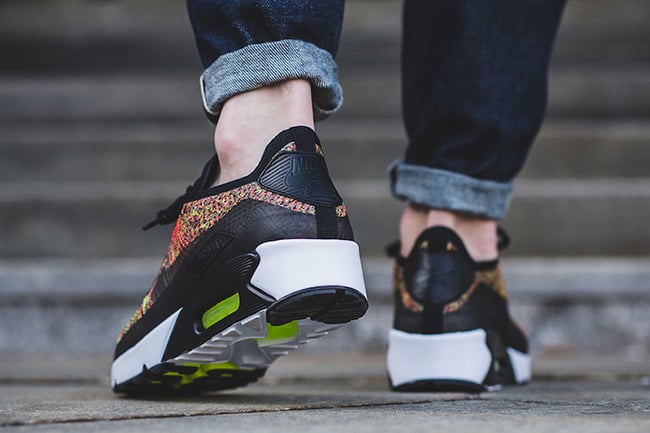 Nike Air Max 90 Ultra Flyknit Multicolor 2.0 On Feet