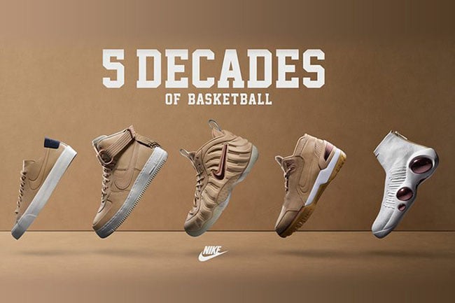 Nike 5 Decades of Basketball Pack Releases Tomorrow