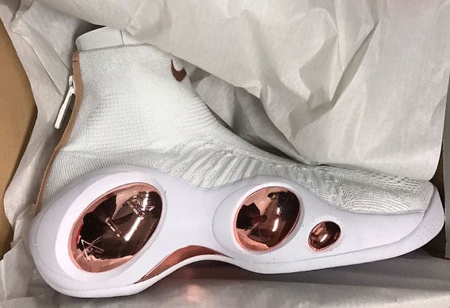 nike flight bonafide white rose gold