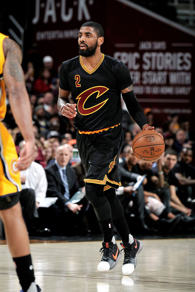 kyrie 3 black on feet