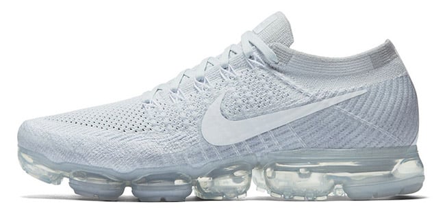 nike vapormax flyknit platinum white