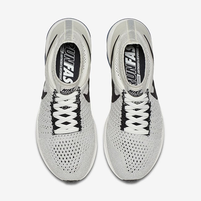 NikeLab Zoom All Out Flyknit Womens Sail Black Pale Grey