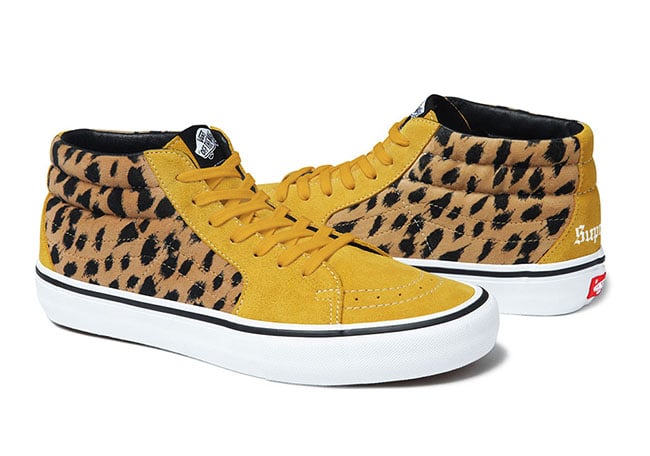Supreme x Vans SK8-Mid Pro Collection Leopard