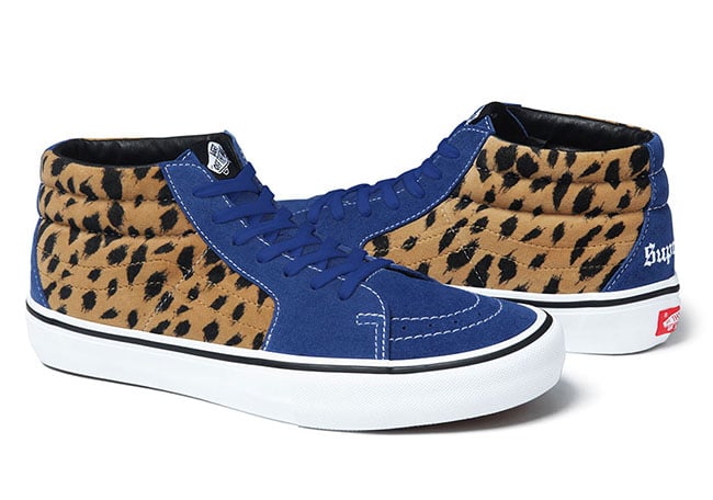 Supreme x Vans SK8-Mid Pro Collection Leopard