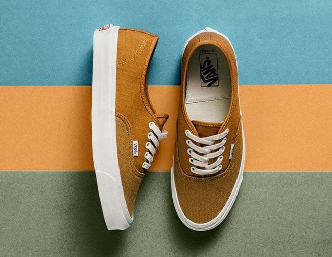 Vans Vault OG Authentic LX Cumin Olive Blue