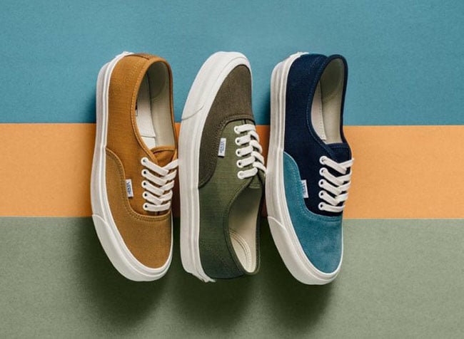 Vans Vault OG Authentic LX Cumin Olive Blue