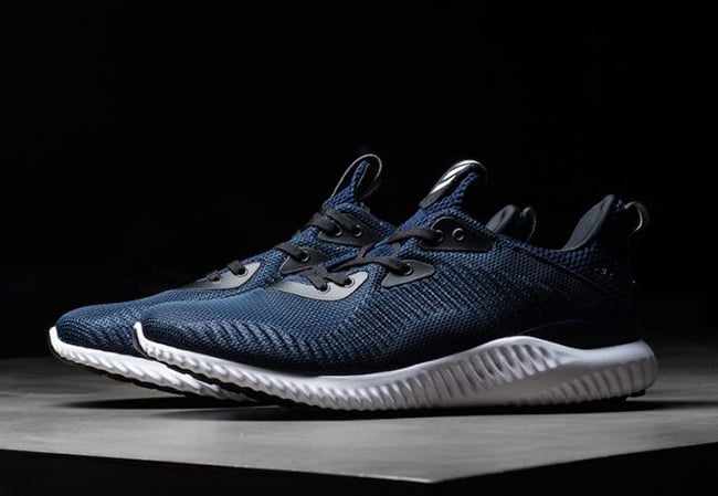 adidas AlphaBounce in Navy and White Available Now