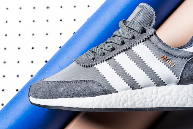 adidas originals iniki runner boost trainers in grey by 9732