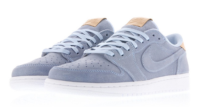 Air Jordan 1 Low OG Premium Ice Blue Tan 905136-402