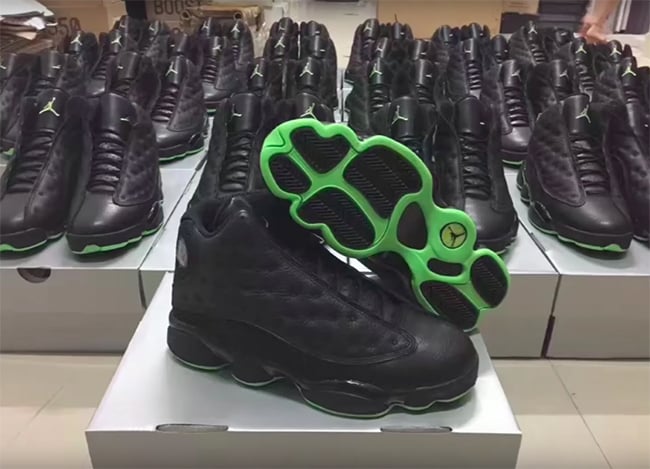 13s black and green