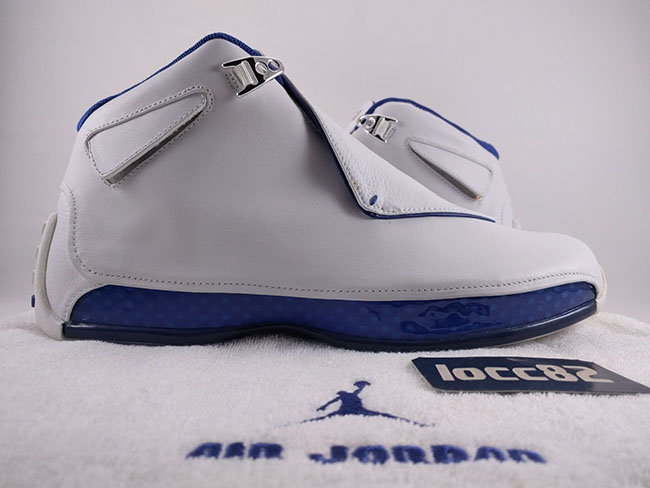 Air Jordan 18 Retro 2017 White Sport Royal Blue