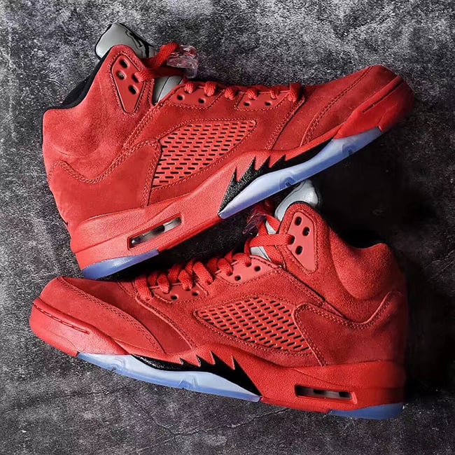 Air Jordan 5 University Red Suede