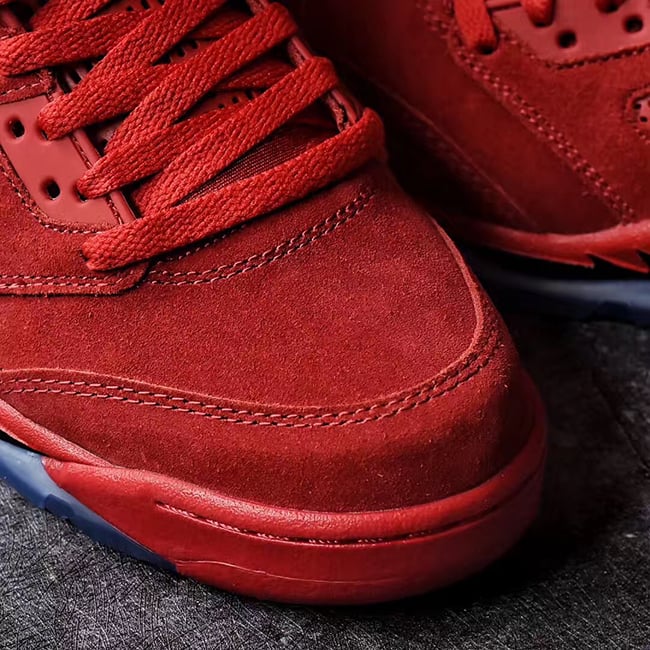 Air Jordan 5 University Red Suede