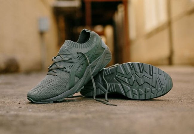 asics gel kayano trainer agave green