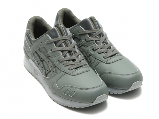 leather asics running shoes